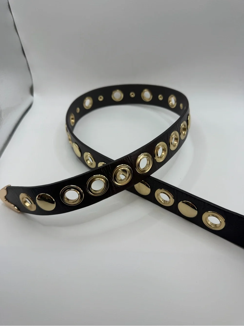 J. Crew Women's Grommet Belt in Italian Leather Brown Size XS/Extra Small